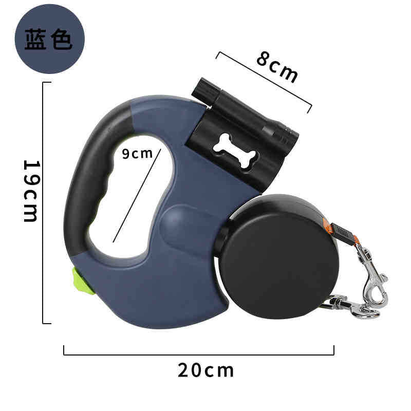 Pet automatic leash, double-headed teles dog chain, one drag and two dogs, two-in-one dog walking leash