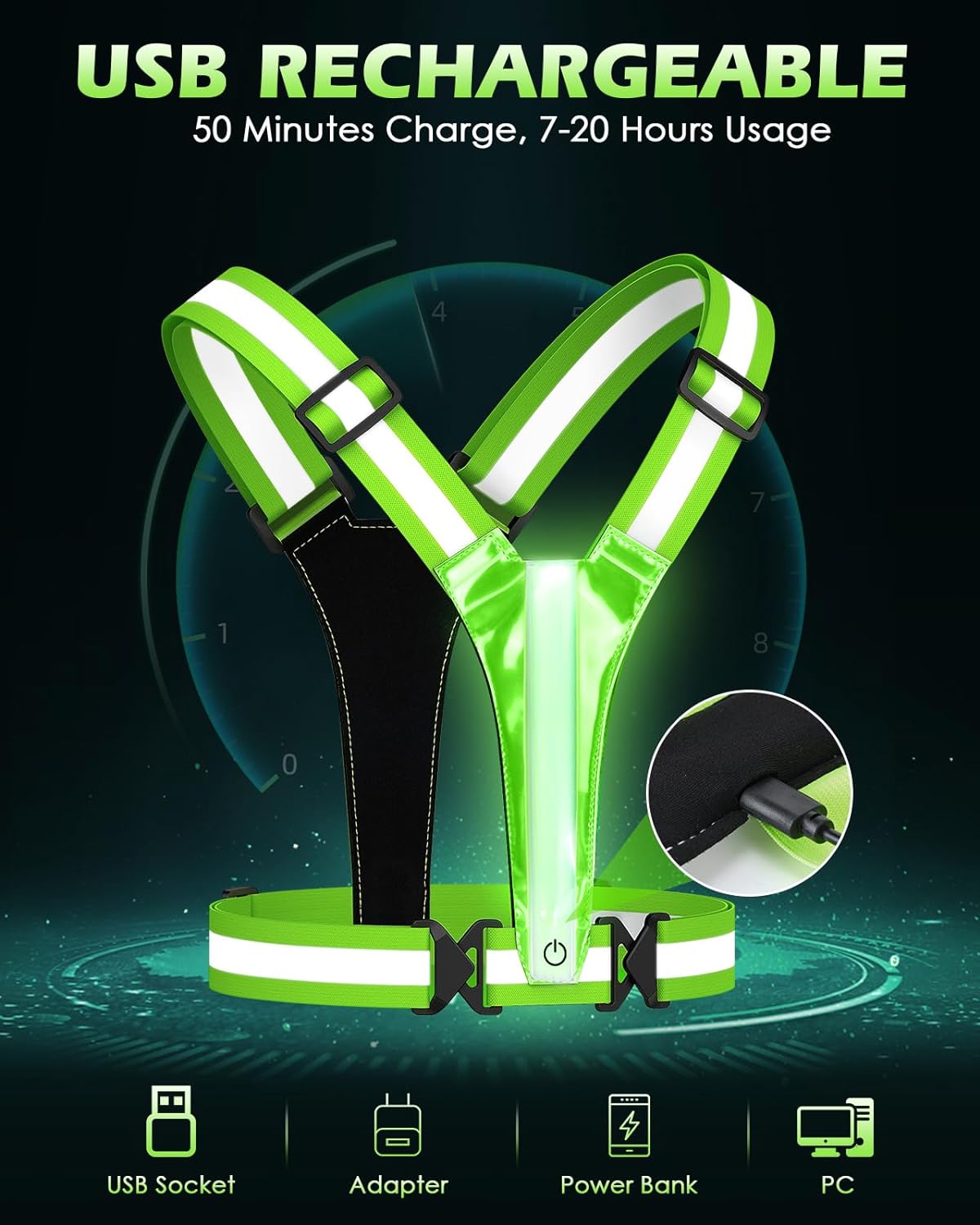 LumiSafe™ - High-Visibility Reflective Safety Vest