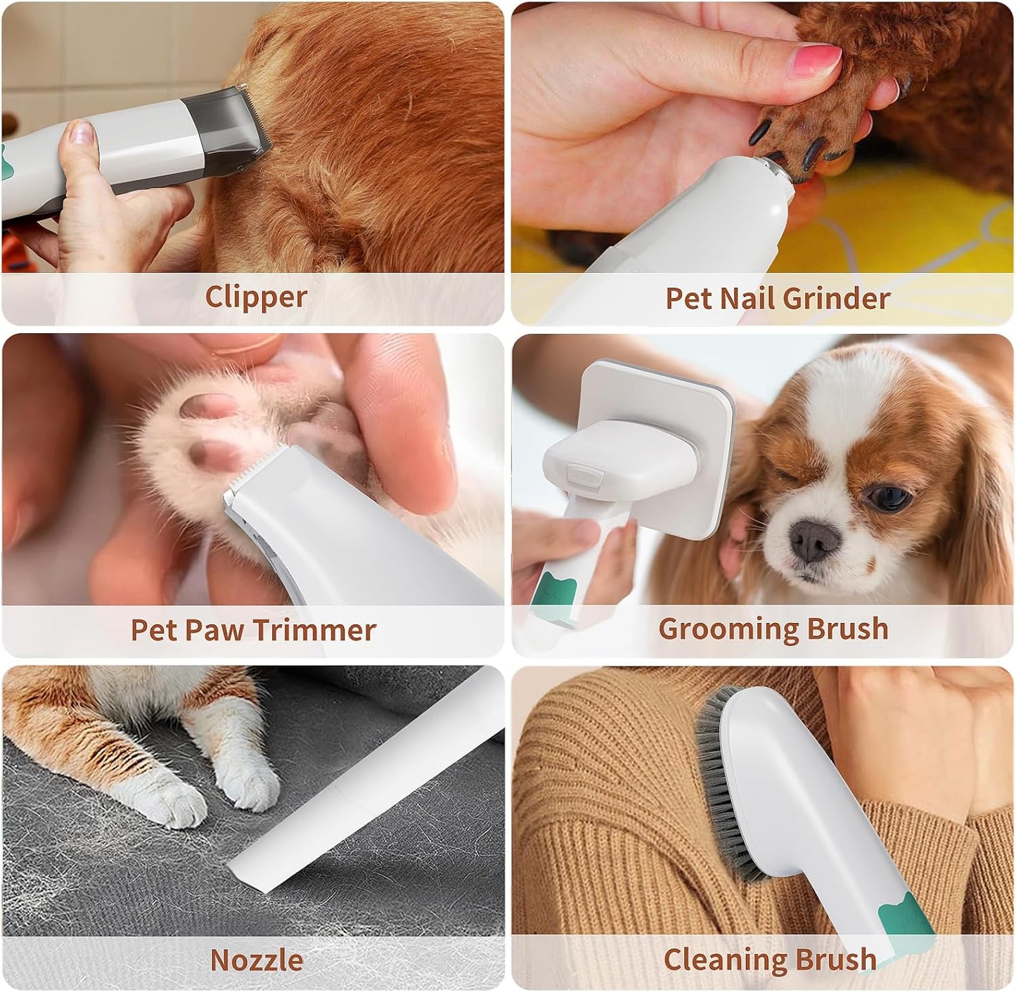 FurHaven™ - 7-in-1 Pet Trimming and Vacuuming Tool