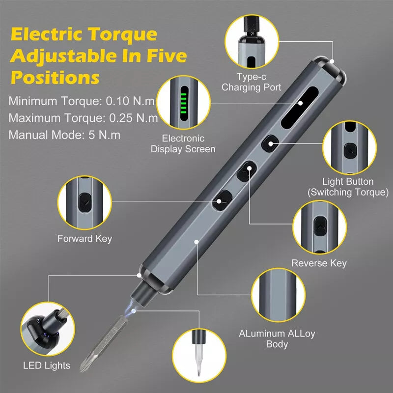 PrecisionPro™ - 68-In-1 Electric Screwdriver Kit