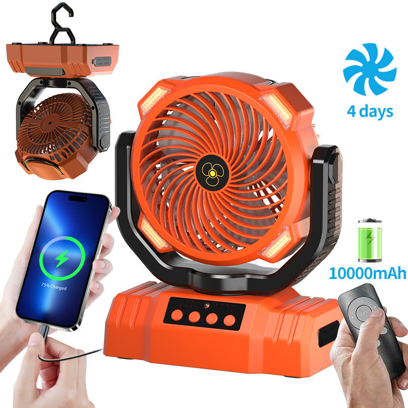 Outdoor camping fan, camping tent, usb portable lighting appliance, desktop all fan