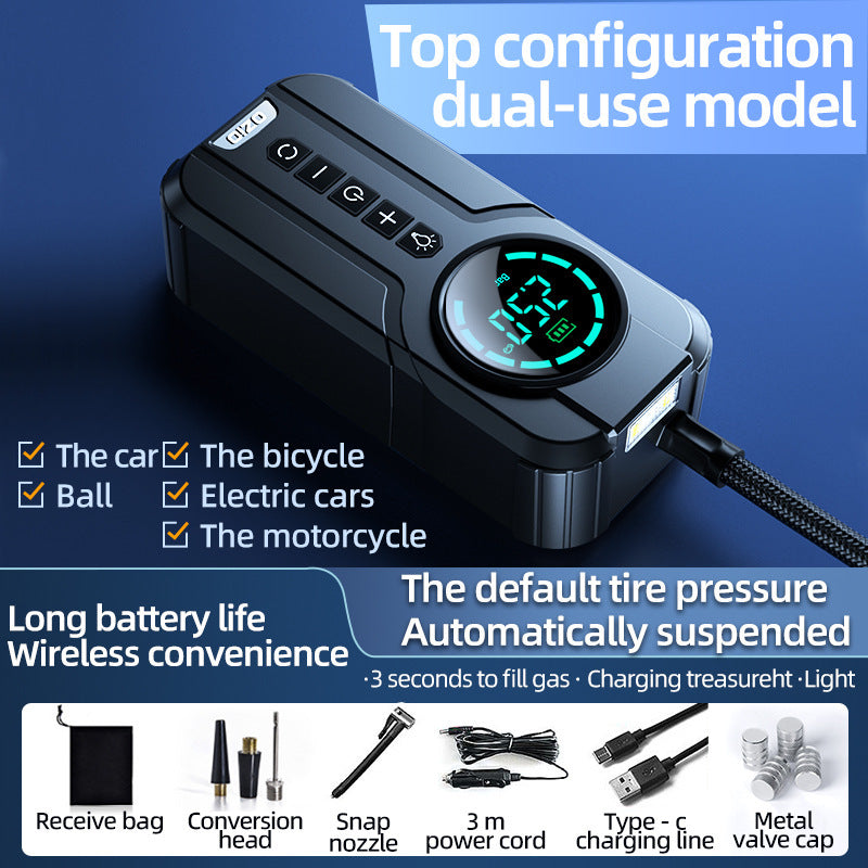 TurboJump™ - Dual-Purpose Air Compressor and Battery Jumper
