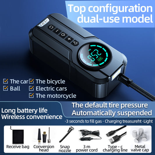 TurboJump™ - Dual-Purpose Air Compressor and Battery Jumper