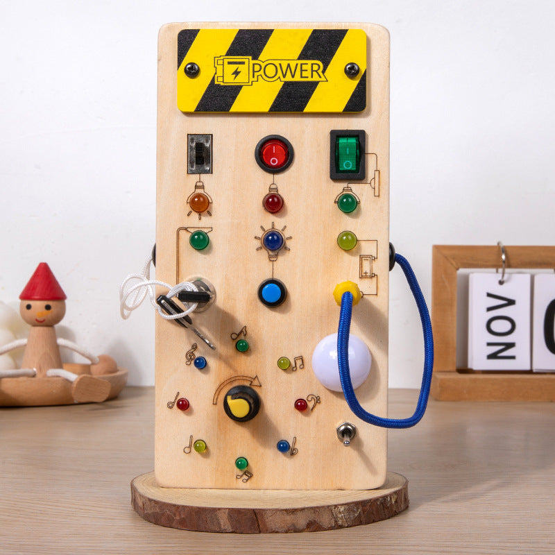 BrightPlay™ Montessori Board - Interactive LED Sensory Activity Toy