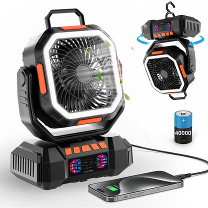 Outdoor camping fan, camping tent, usb portable lighting appliance, desktop all fan