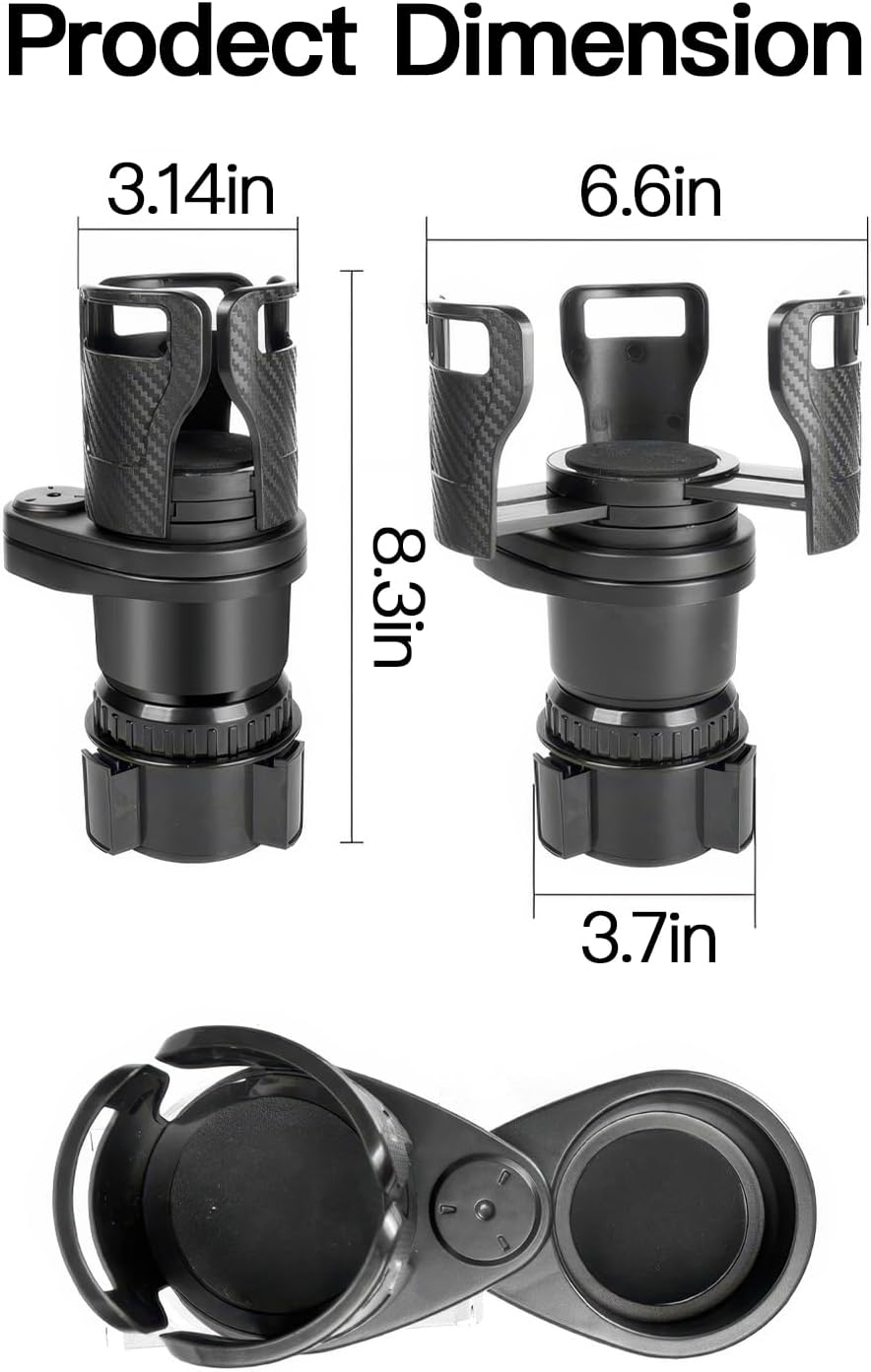 CupEase™ - Multifunctional 2-in-1 Car Beverage Holder