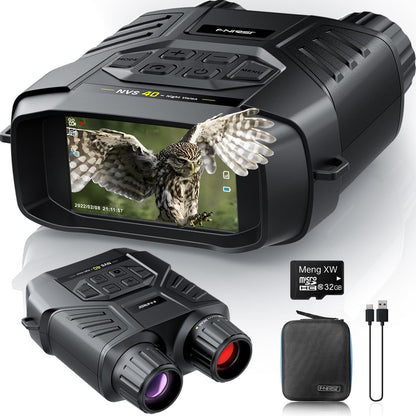 LunarHawk™ - 4K HD Night Vision Binoculars with Infrared