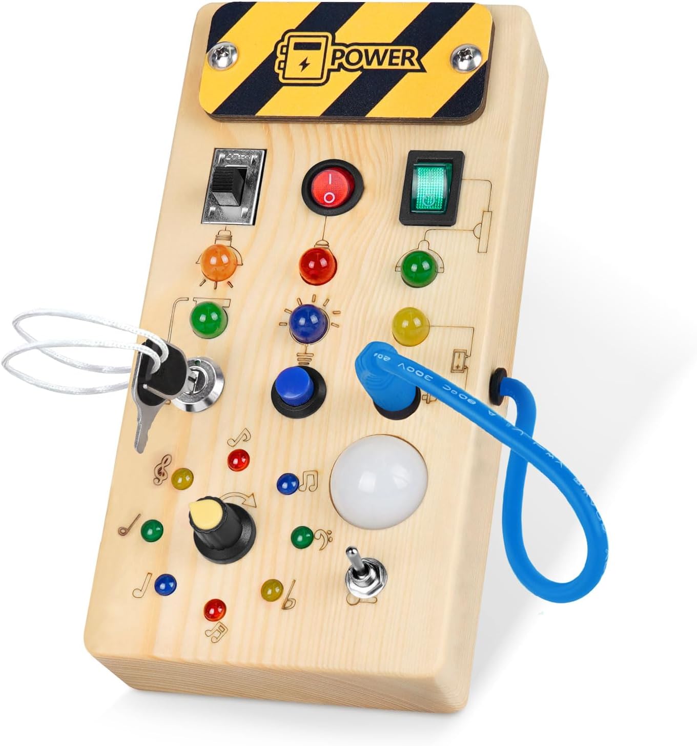 BrightPlay™ Montessori Board - Interactive LED Sensory Activity Toy