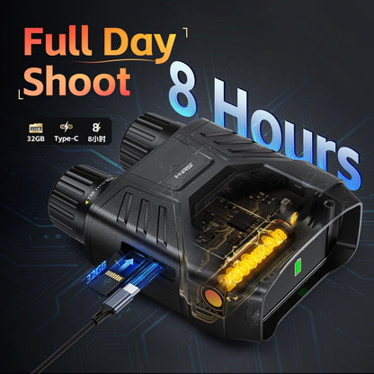 LunarHawk™ - 4K HD Night Vision Binoculars with Infrared