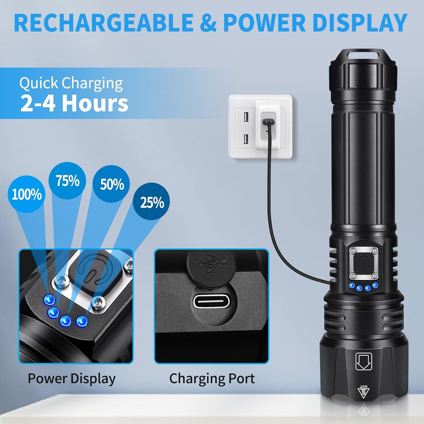 LumiPower™ - High-Lumen LED Flashlight for Extreme Visibility