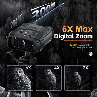 LunarHawk™ - 4K HD Night Vision Binoculars with Infrared