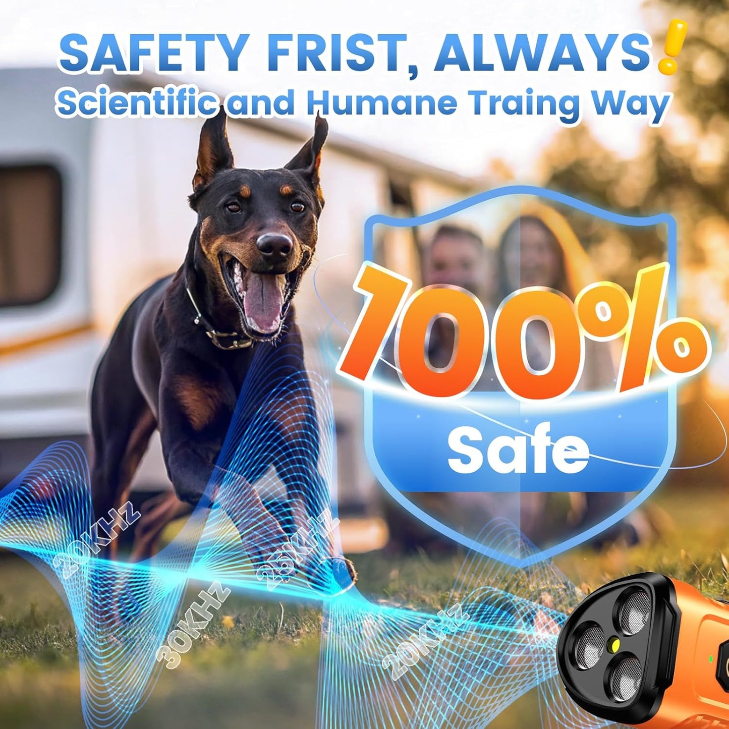 BarkShield™ – Ultrasonic Dog Bark Deterrent and Training Tool