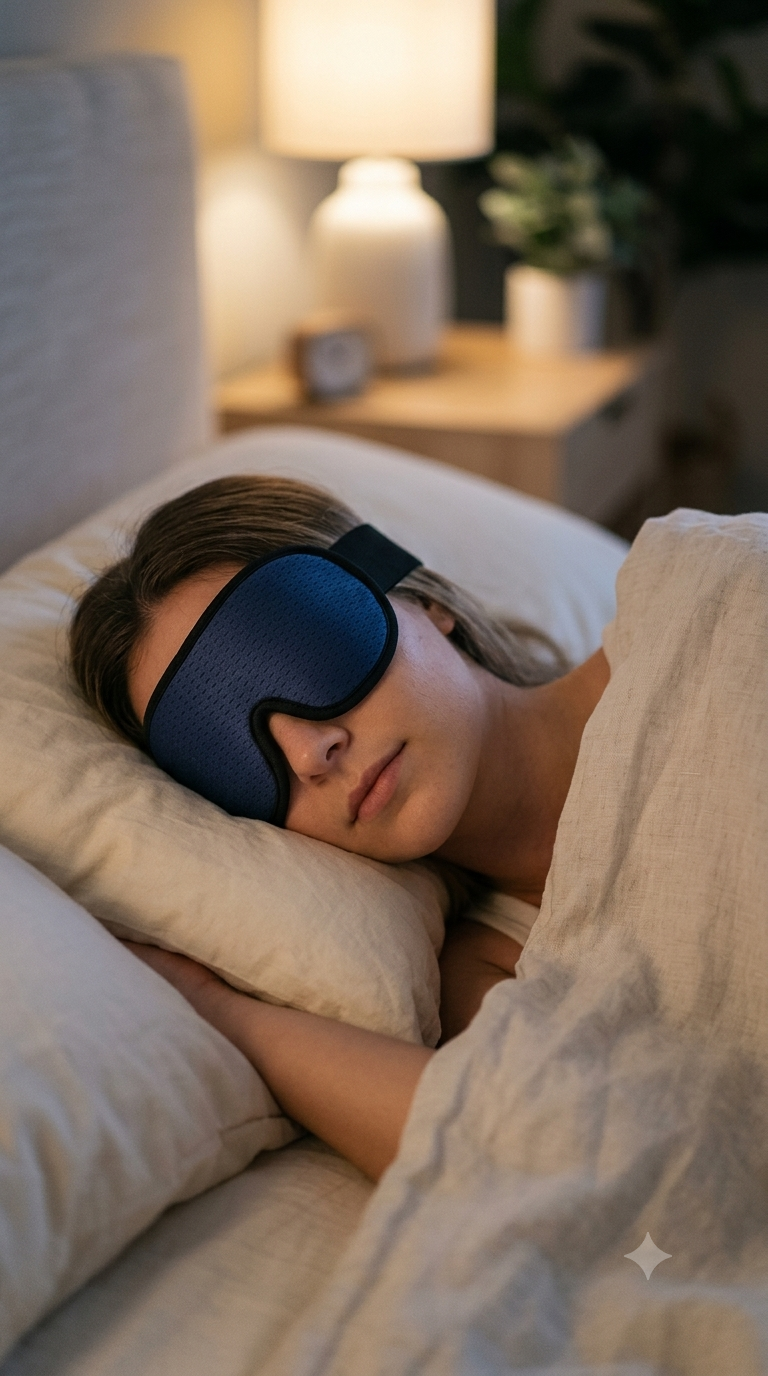 Cloud Contour Sleep Mask: 3D Blackout Eye Mask