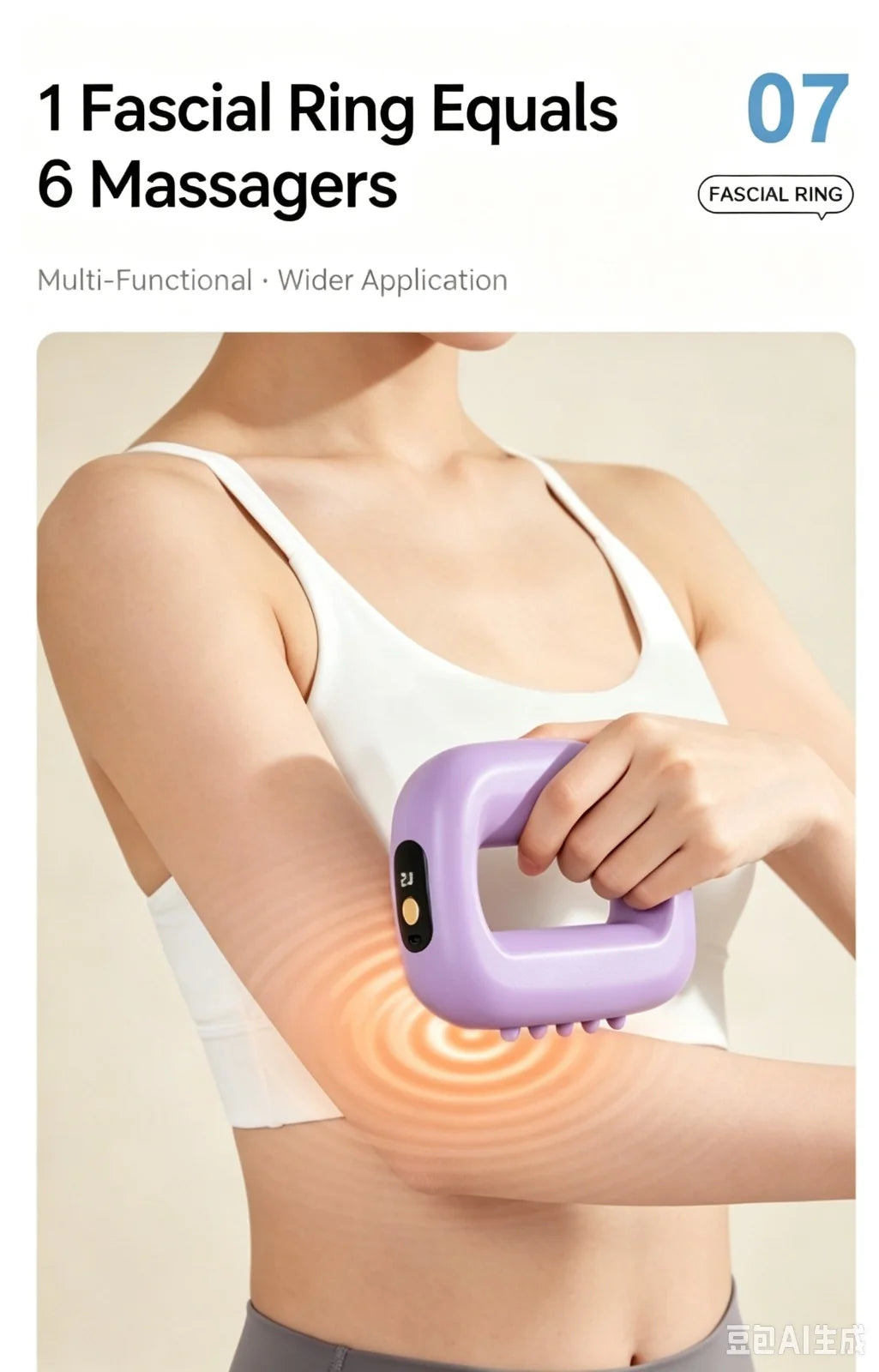AddWin R10 Cordless Fascia Ring Massager