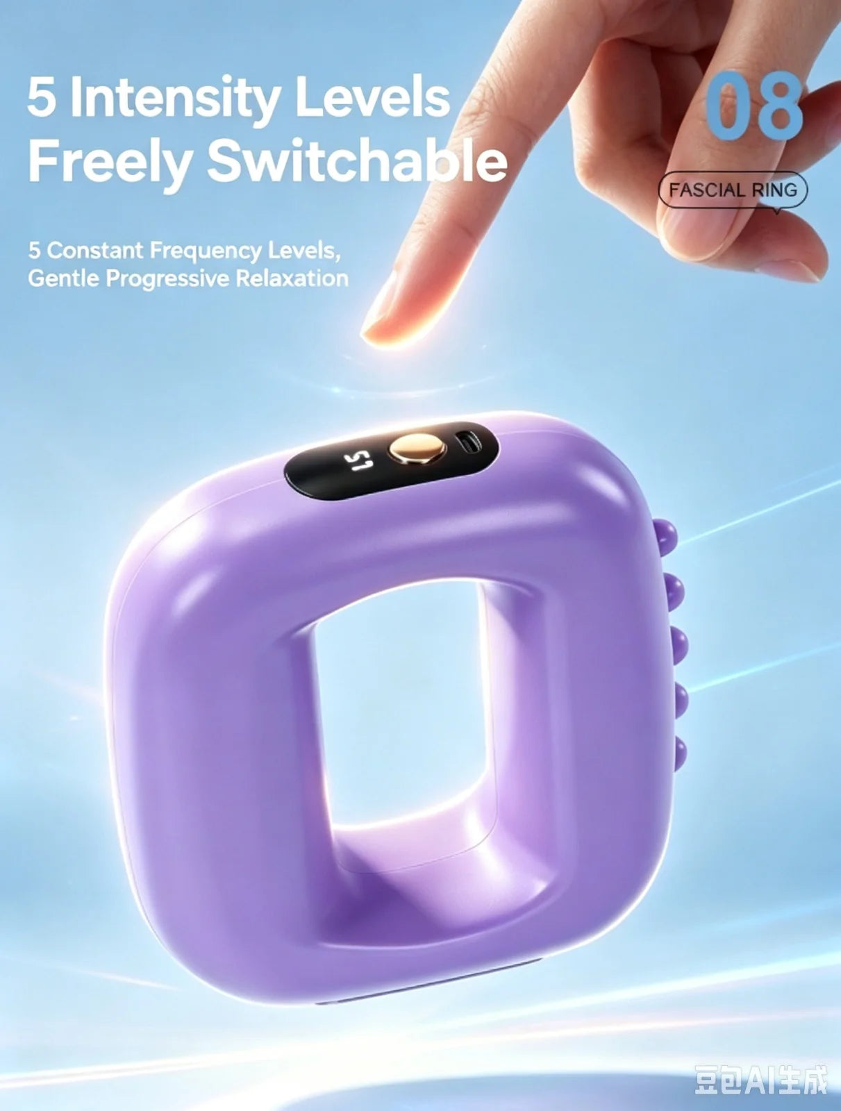 AddWin R10 Cordless Fascia Ring Massager