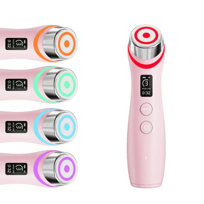GlowSculpt™ - Multi-Color LED EMS Vibration Face Therapy Device
